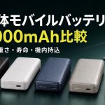 半固体・準固体モバイルバッテリー20,000mAhのPC充電・重さ・寿命を比較する記事のアイキャッチ